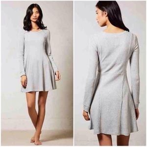 Anthro Eloise Chiara Thermal Waffle Knit Dress